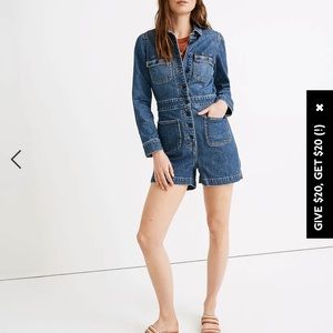 Madewell Denim Romper
